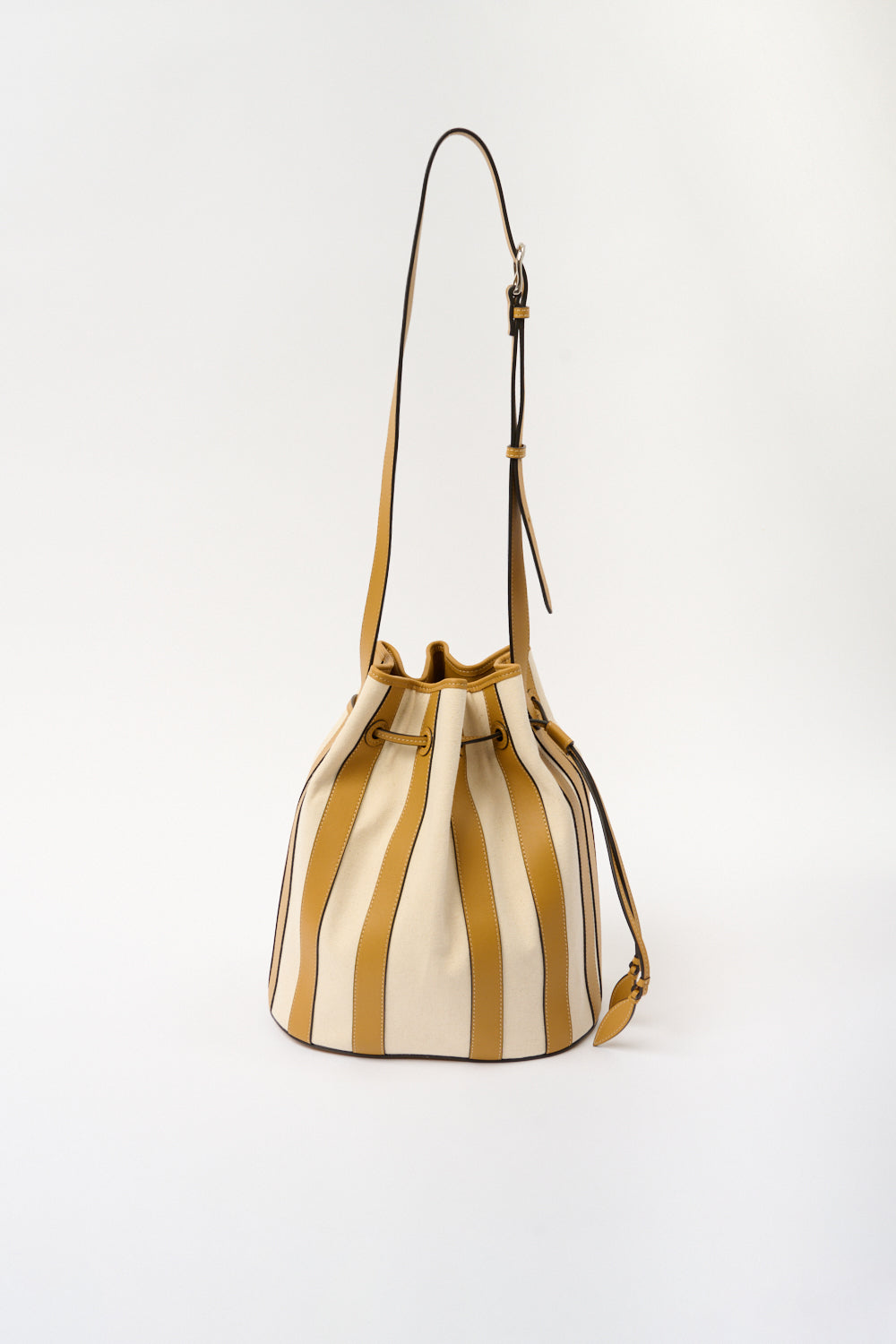 The Extra Large Drawstring in Striped Canvas
