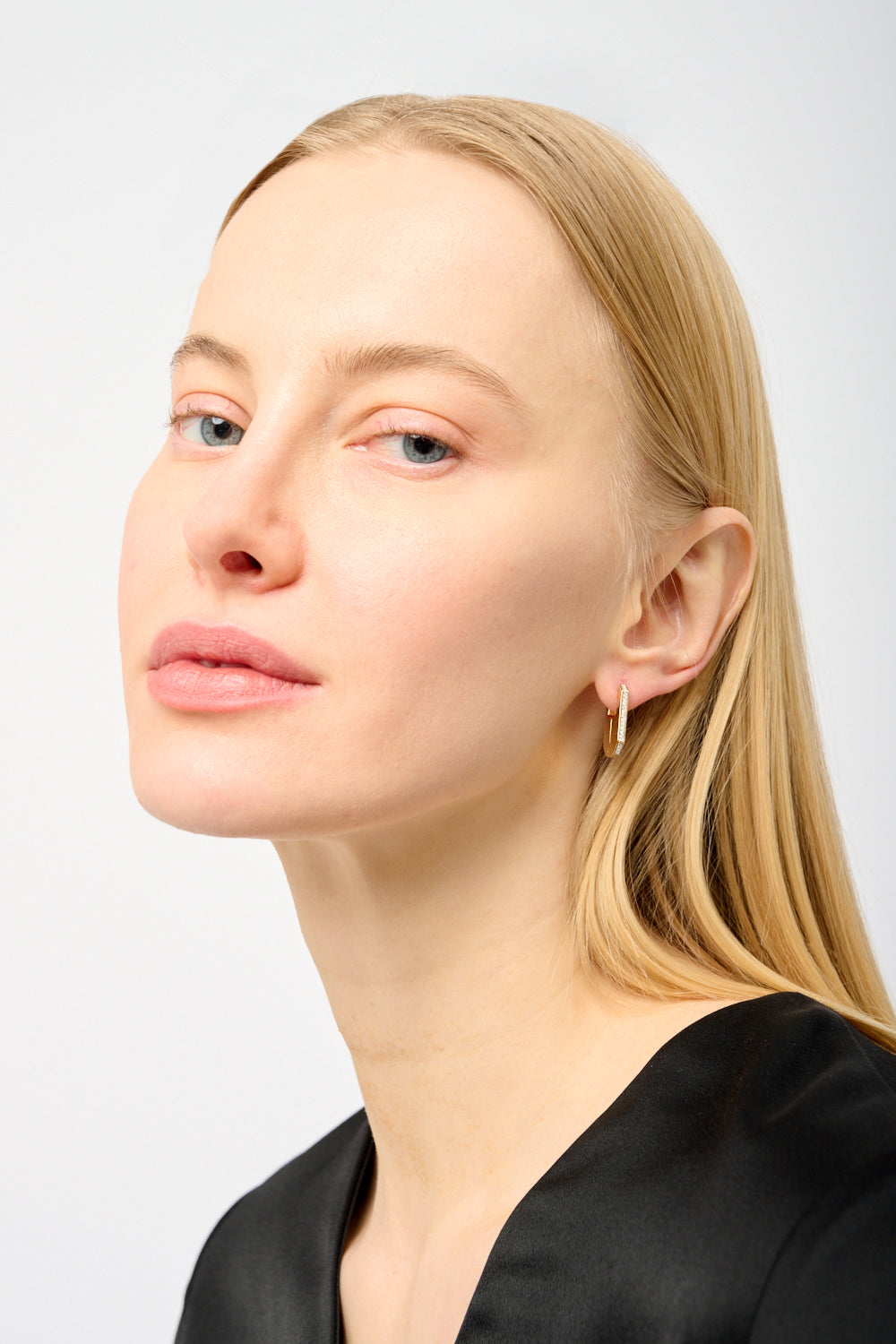 Hex Hoops mit Cubic Zirconia