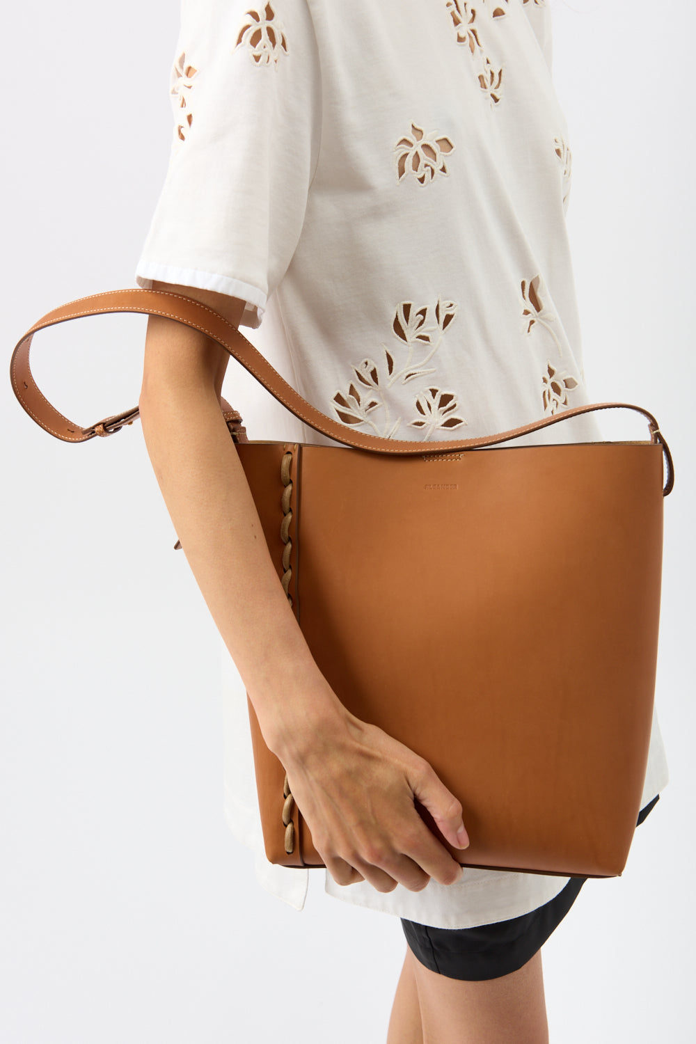 Jil Sander Leather Tan Tote Bag