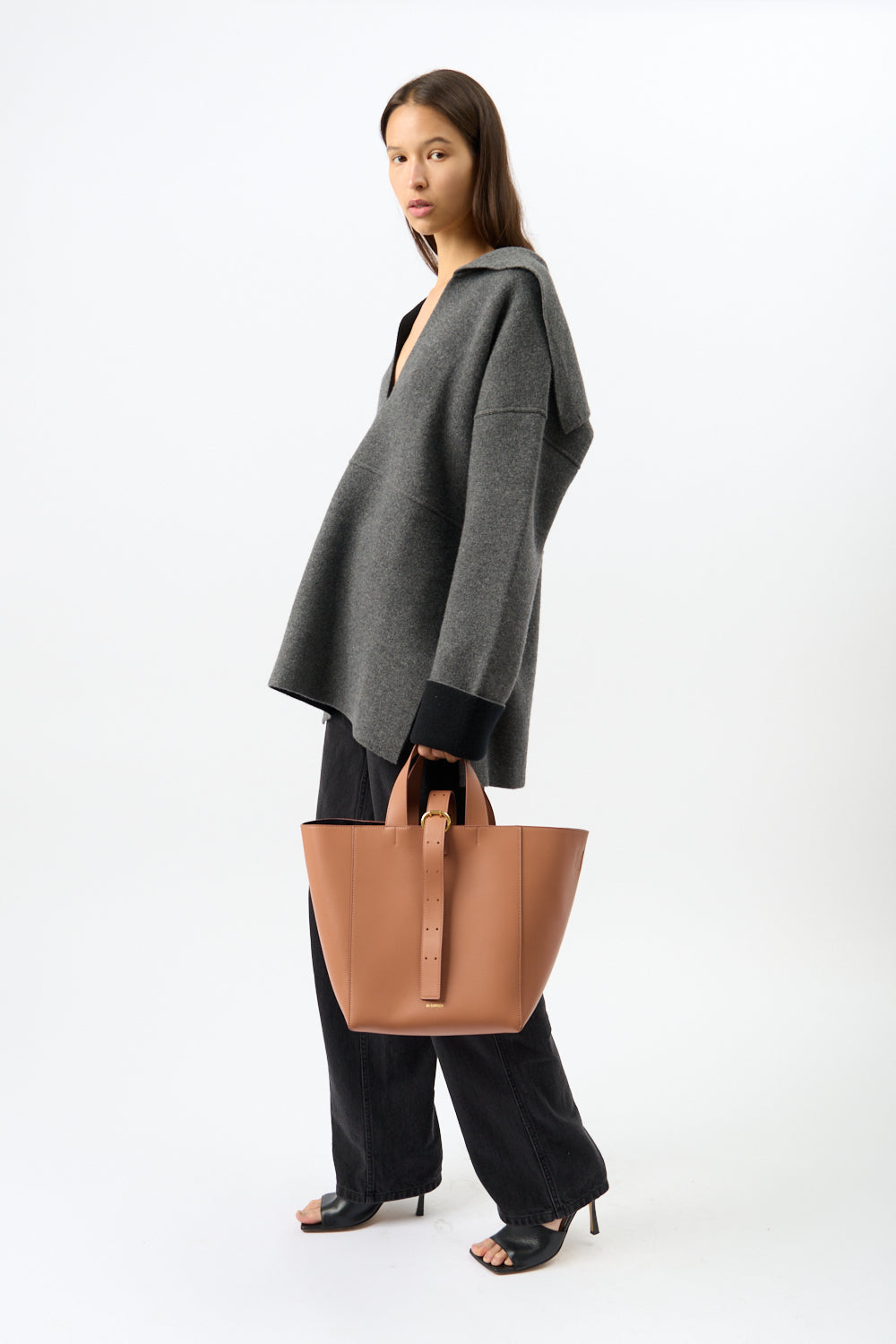 Jil Sander Sailor Collar Knitted Top - Bessette