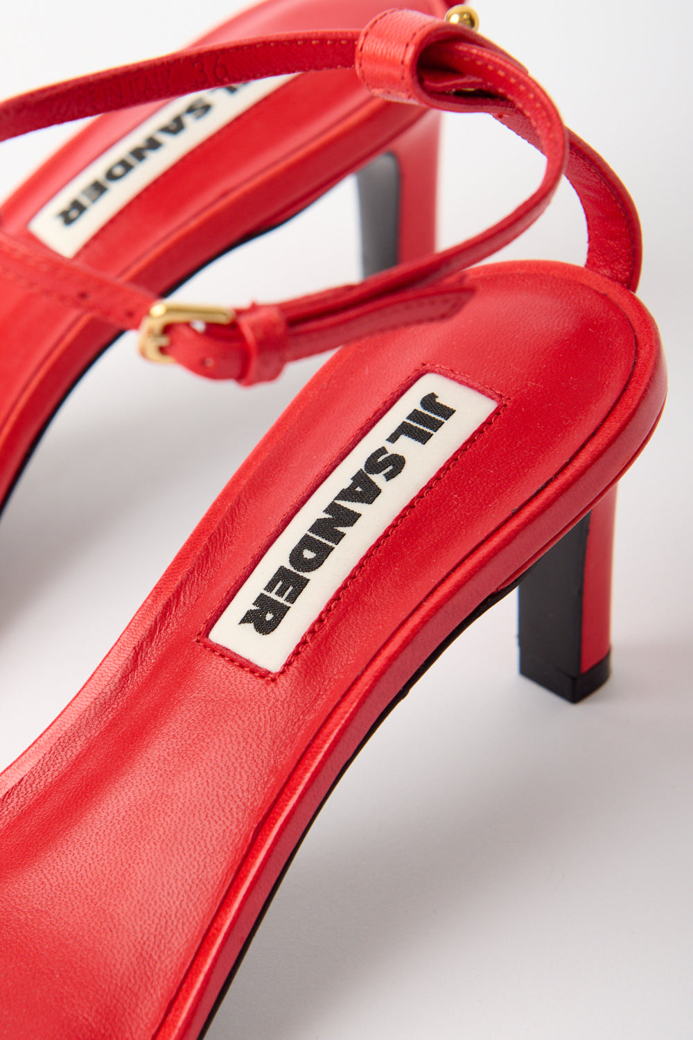 Jil Sander Tripon High Sandal - Red - Bessette