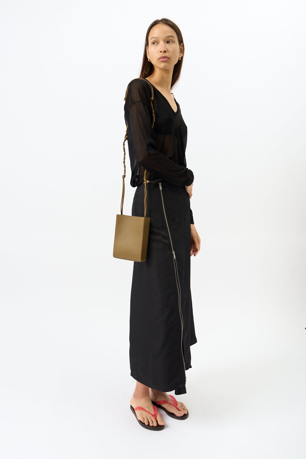 Jil Sander Small Olive Tangle Bag - Bessette