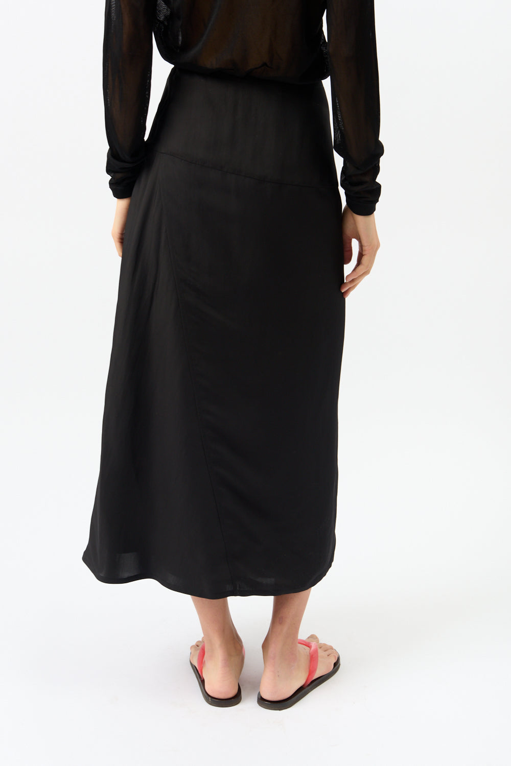 Saia Midi com fecho de correr Jil Sander