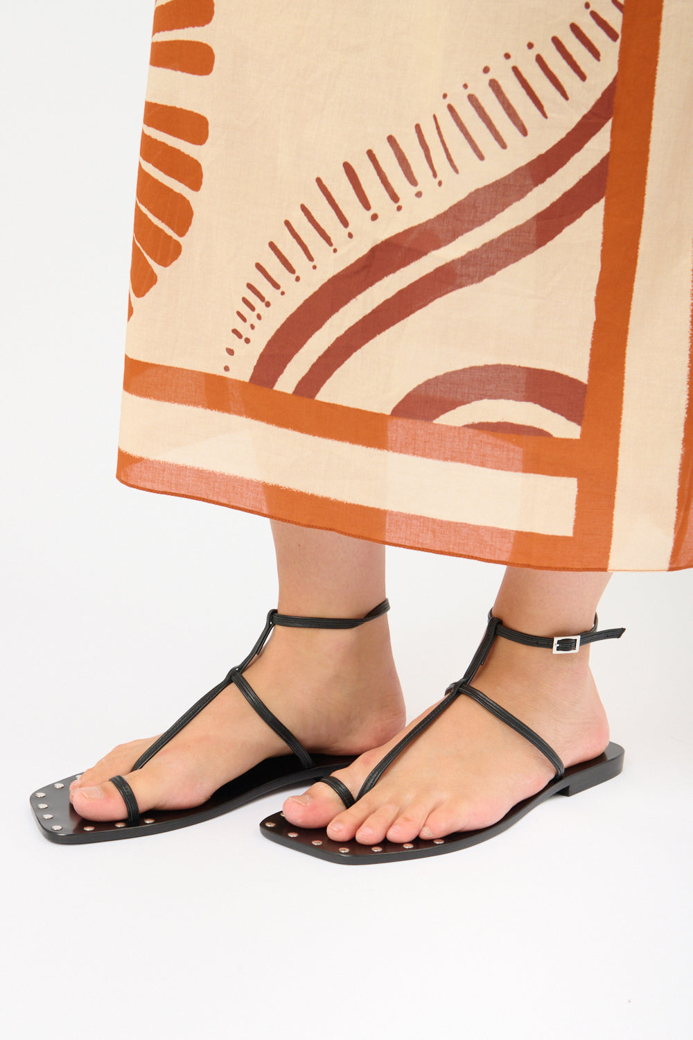 Johanna Ortiz Black Maze Trek Sandals