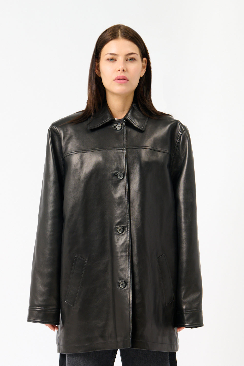 Magda Butrym Leather Jacket - Bessette