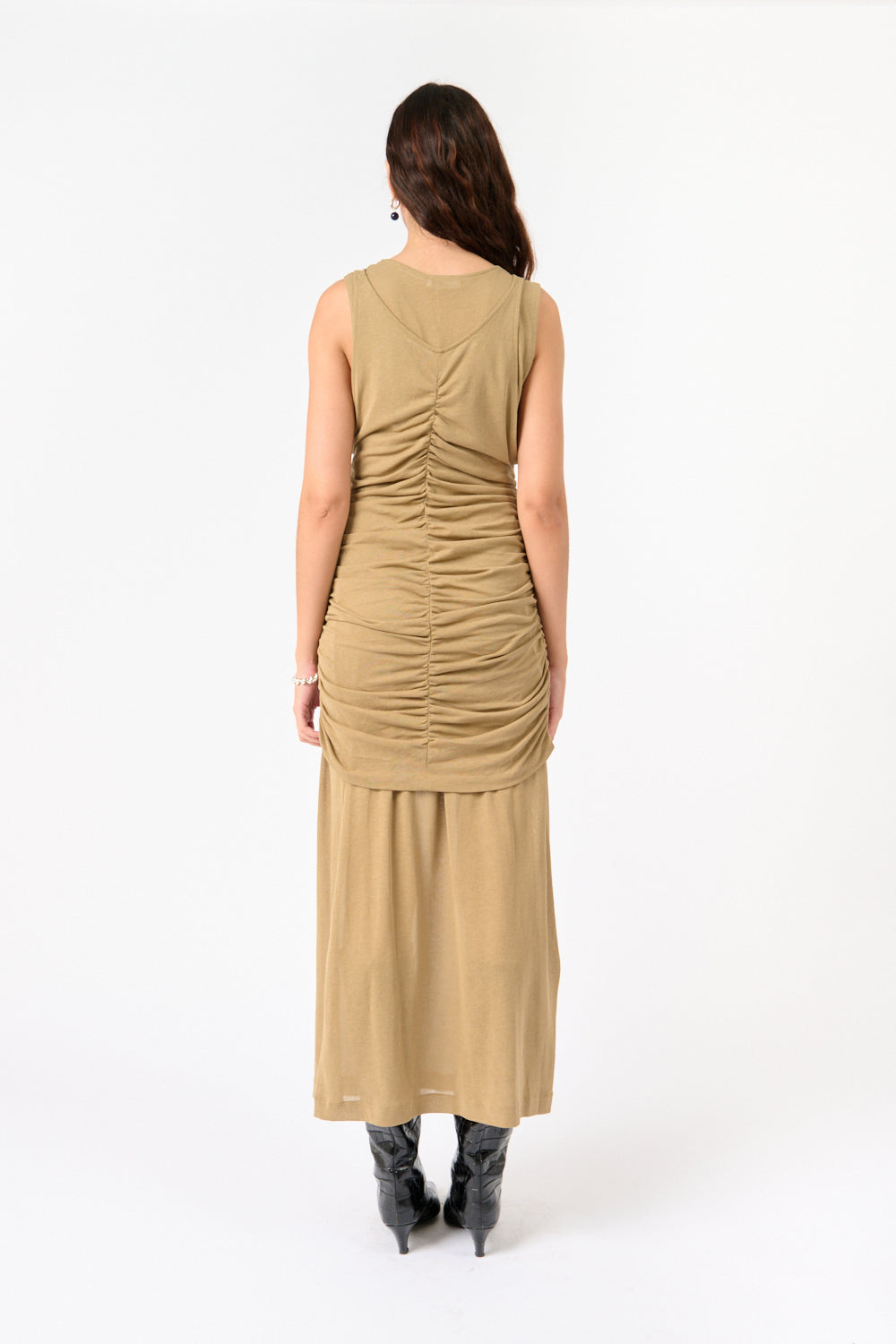 Romana Layered Sheer Tank Dress