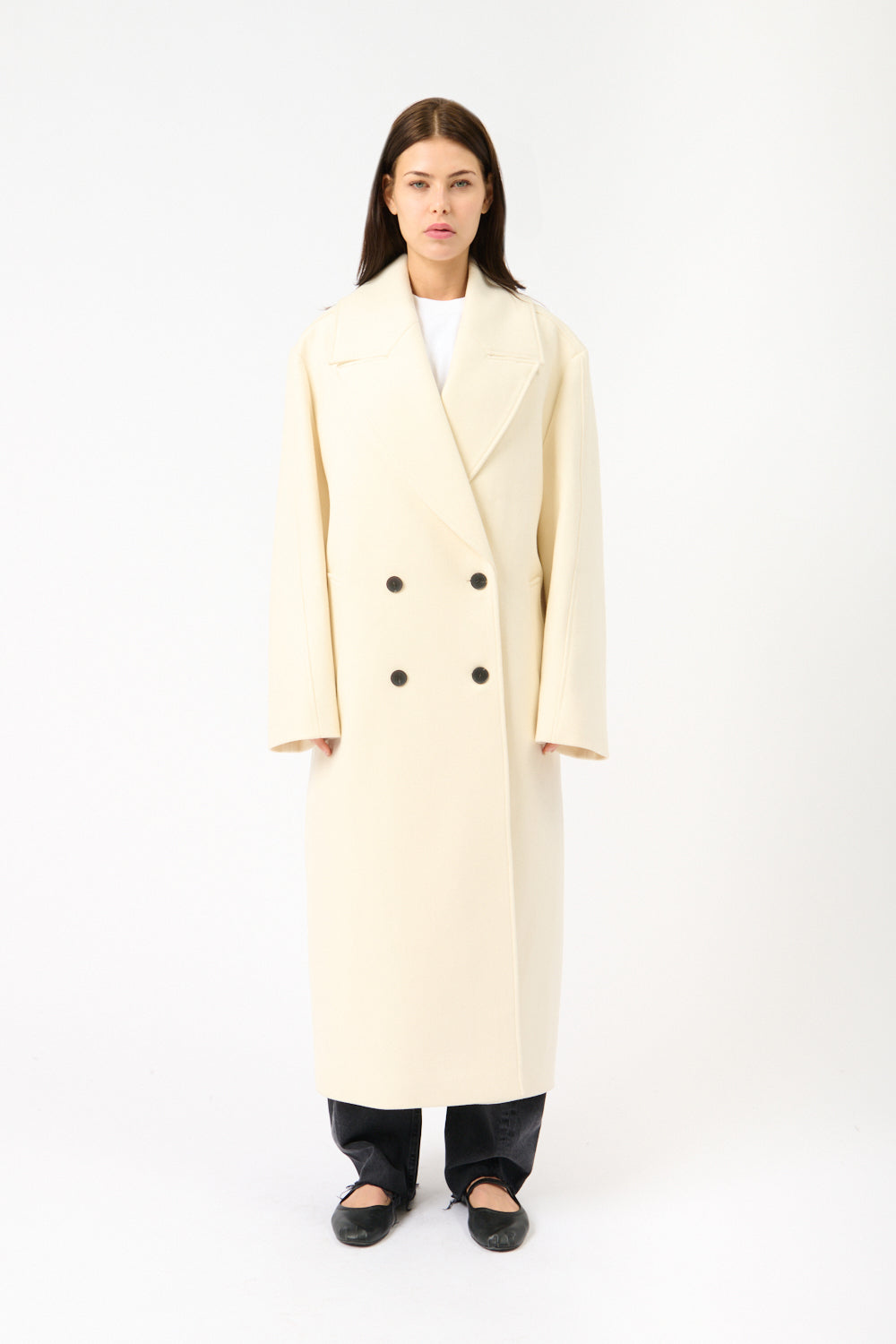 Róhe Double-Breasted Wool Coat - Bessette