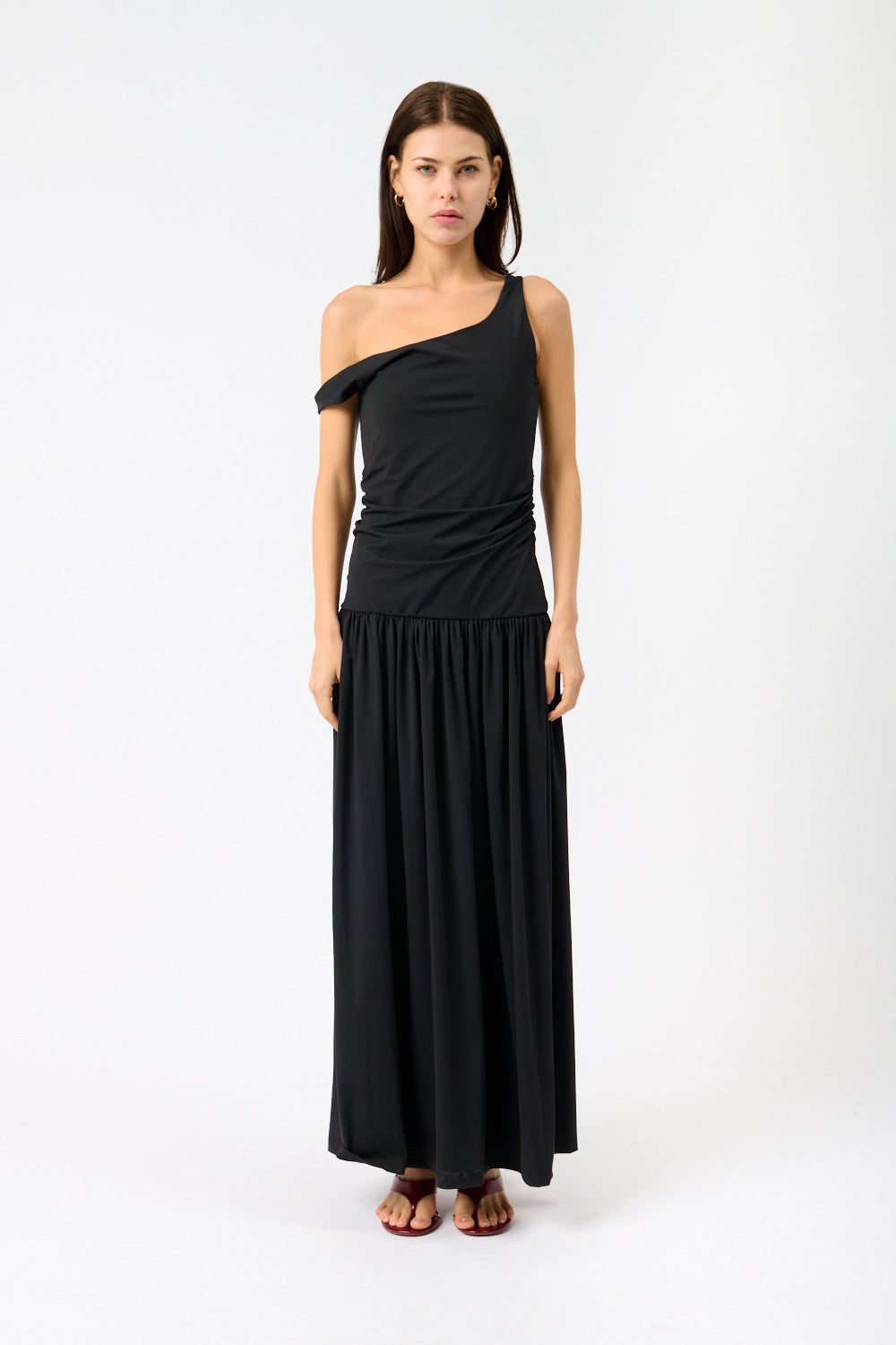 Róhe Off-Shoulder Light Scuba Dress - Bessette