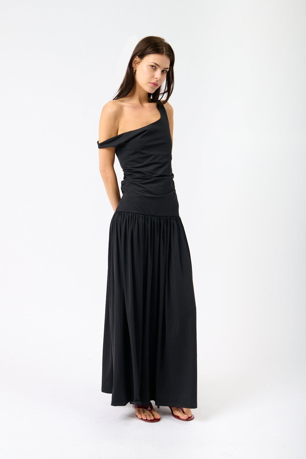 Róhe Off-Shoulder Light Scuba Dress - Bessette