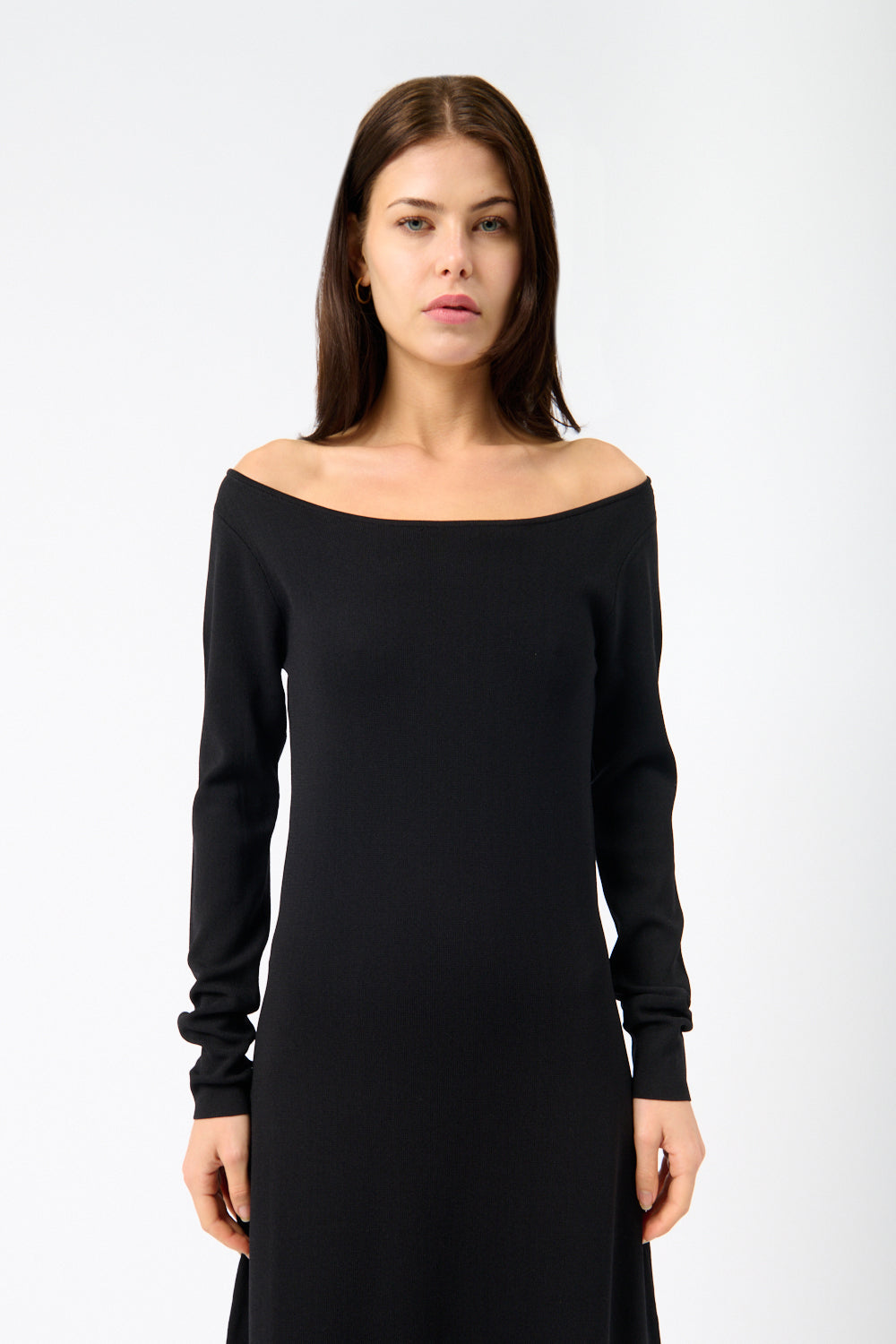 Róhe Off-Shoulder Knitted Dress - Bessette
