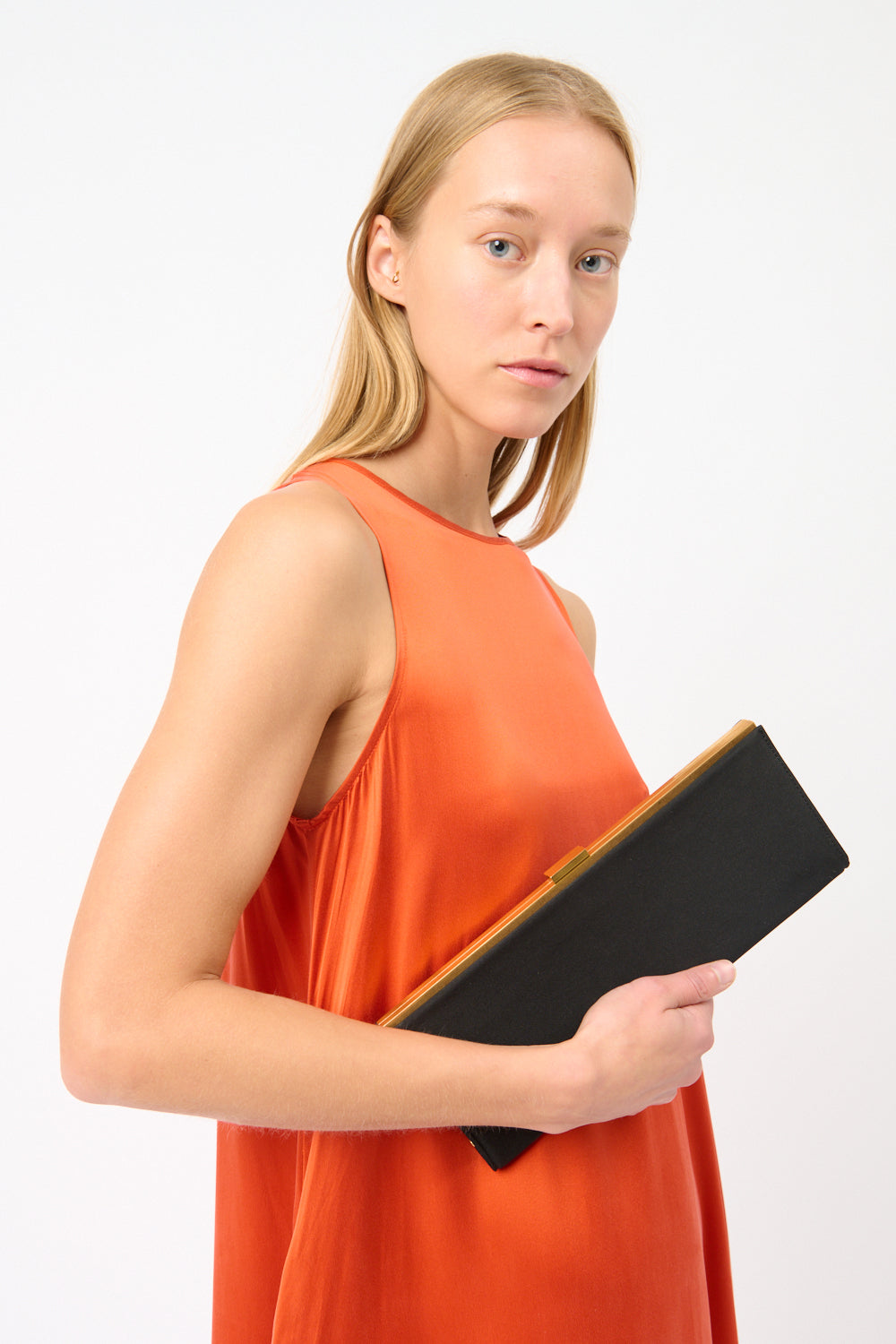 Neous Mentis Crepe De Chine Clutch