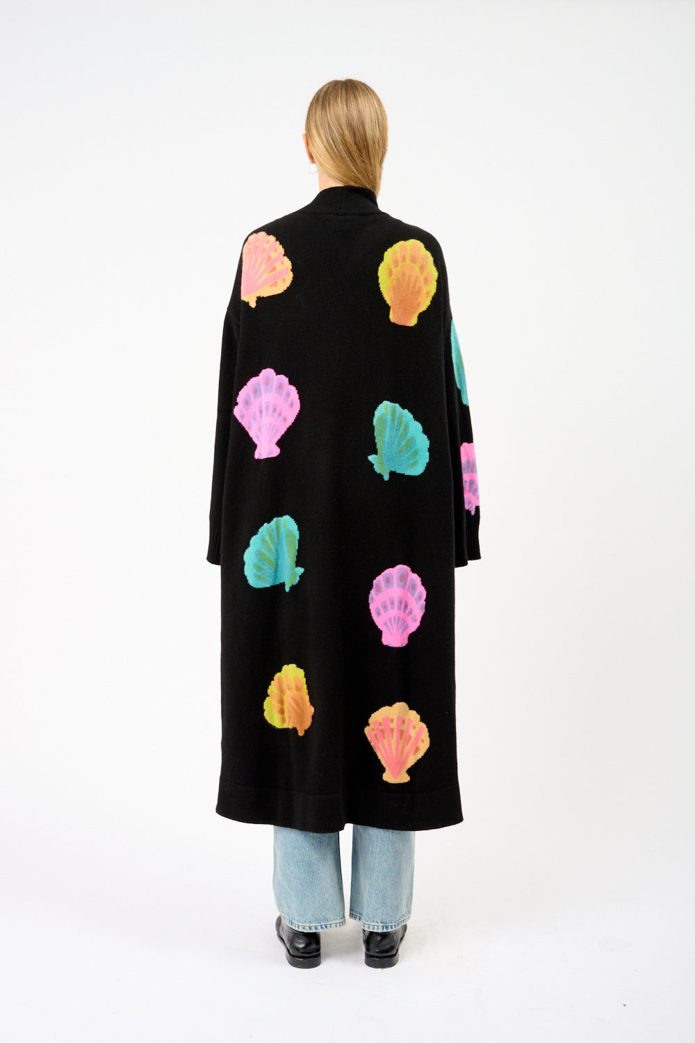 水彩畫寬鬆開衫