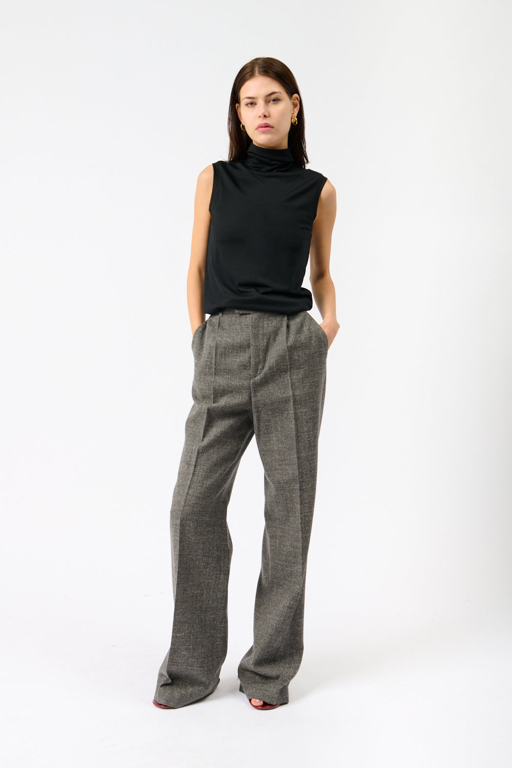 Róhe Relaxed Single Pleated Trousers - Bessette