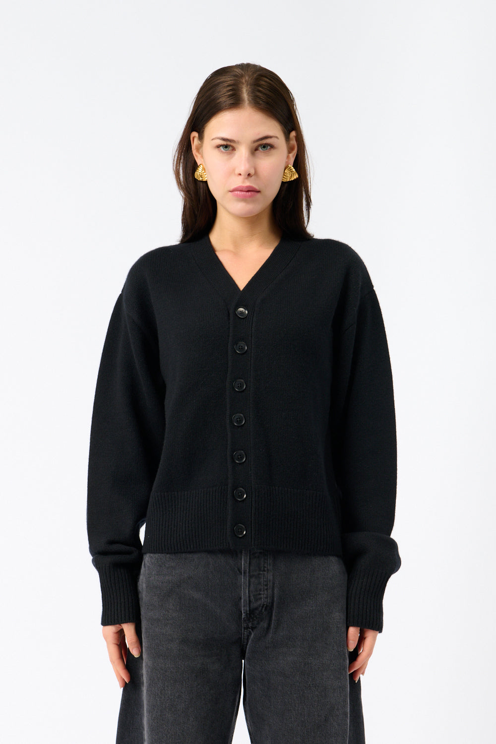 Extreme Cashmere Black Clover Cardigan