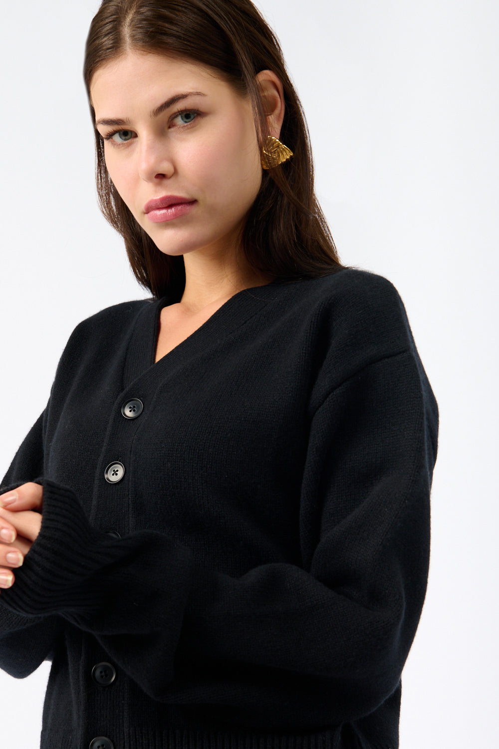 Extreme Cashmere Black Clover Cardigan