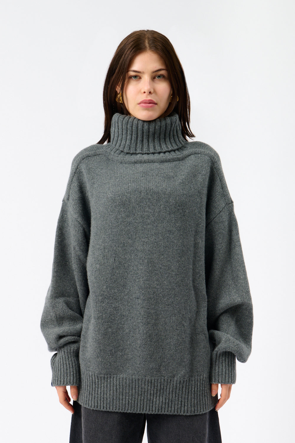 Extreme Cashmere Grey Oversize Xtra Cashmere Sweater - Bessette