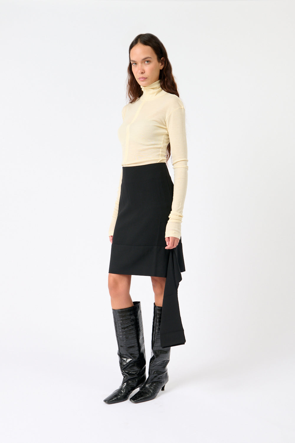 Una Organic Wool Sash Skirt