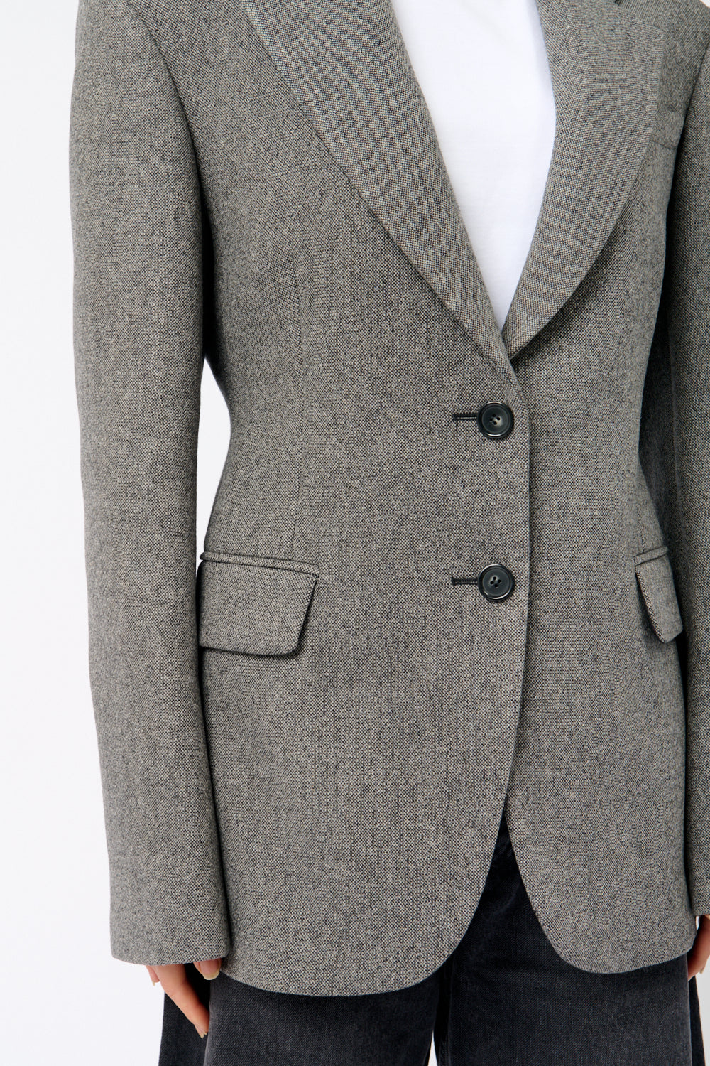 Sportmax Gel Single Breasted Tweed Blazer - Bessette