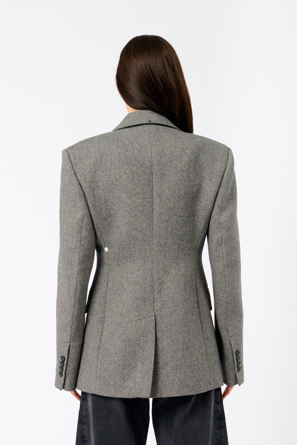 Sportmax Gel Single Breasted Tweed Blazer - Bessette
