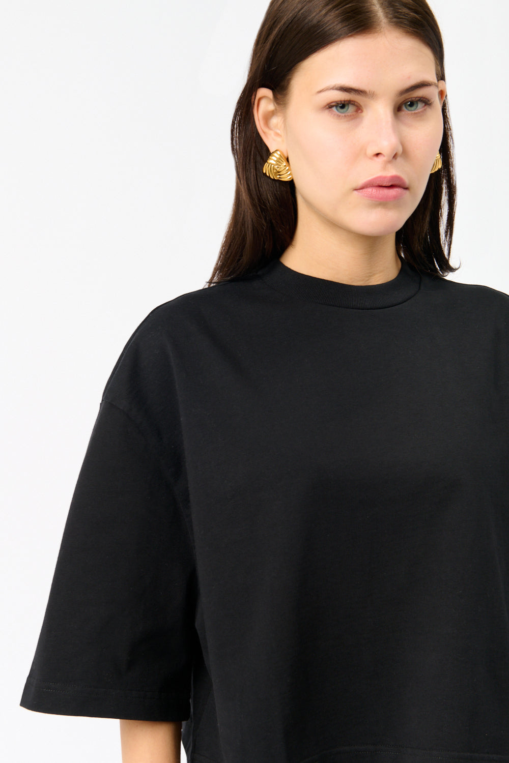Róhe Wide Cropped T-Shirt - Bessette
