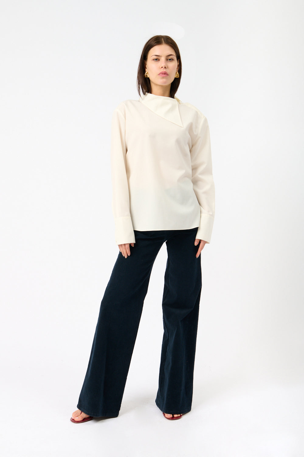 Róhe Reimagined Collar Top - Bessette