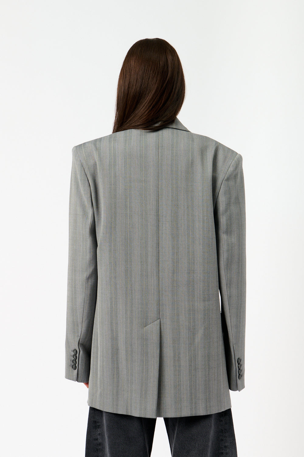 Sportmax Merlot Wool Blend Herringbone Blazer - Bessette