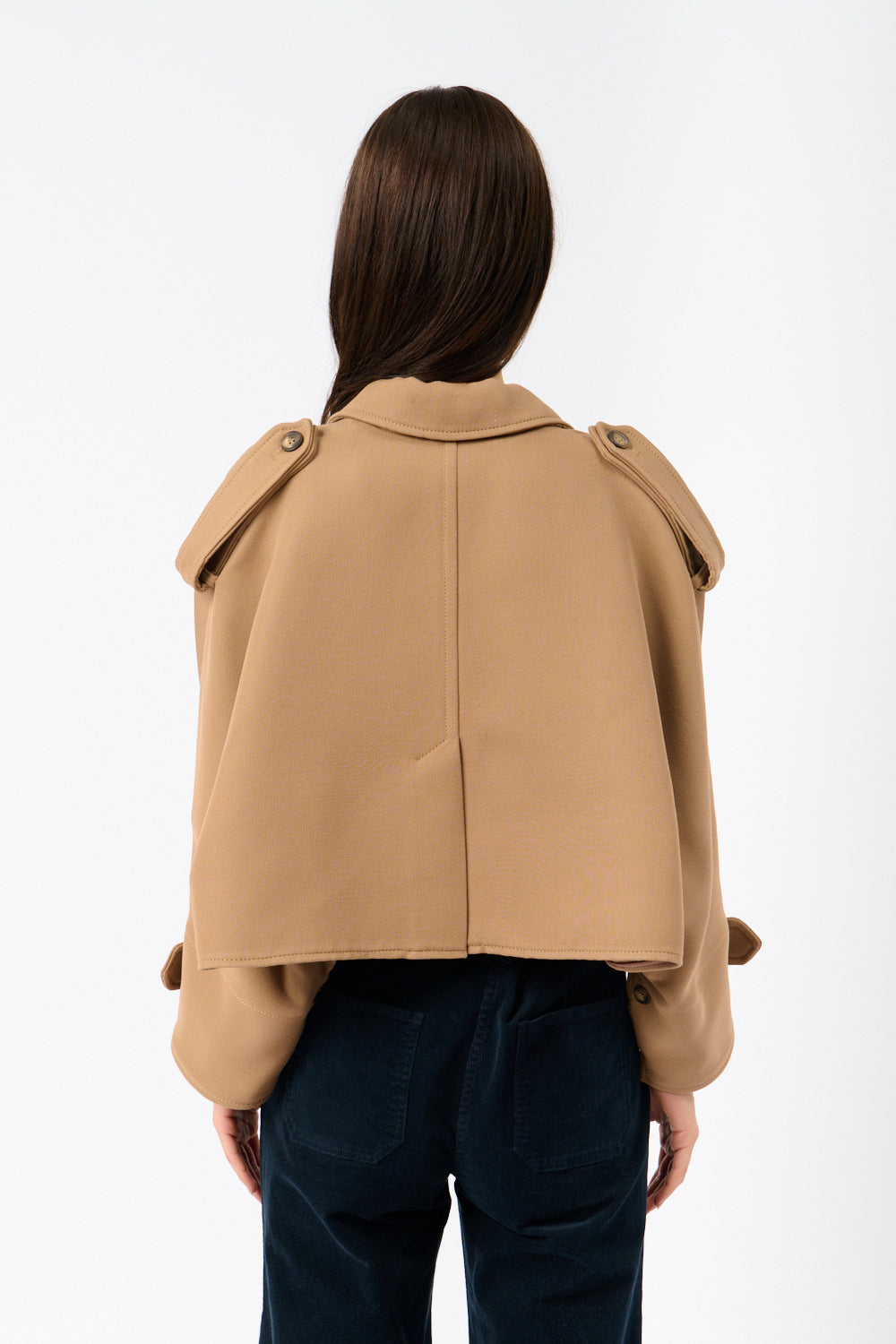 Max Mara Azzorre Wool Blend Cape - Bessette