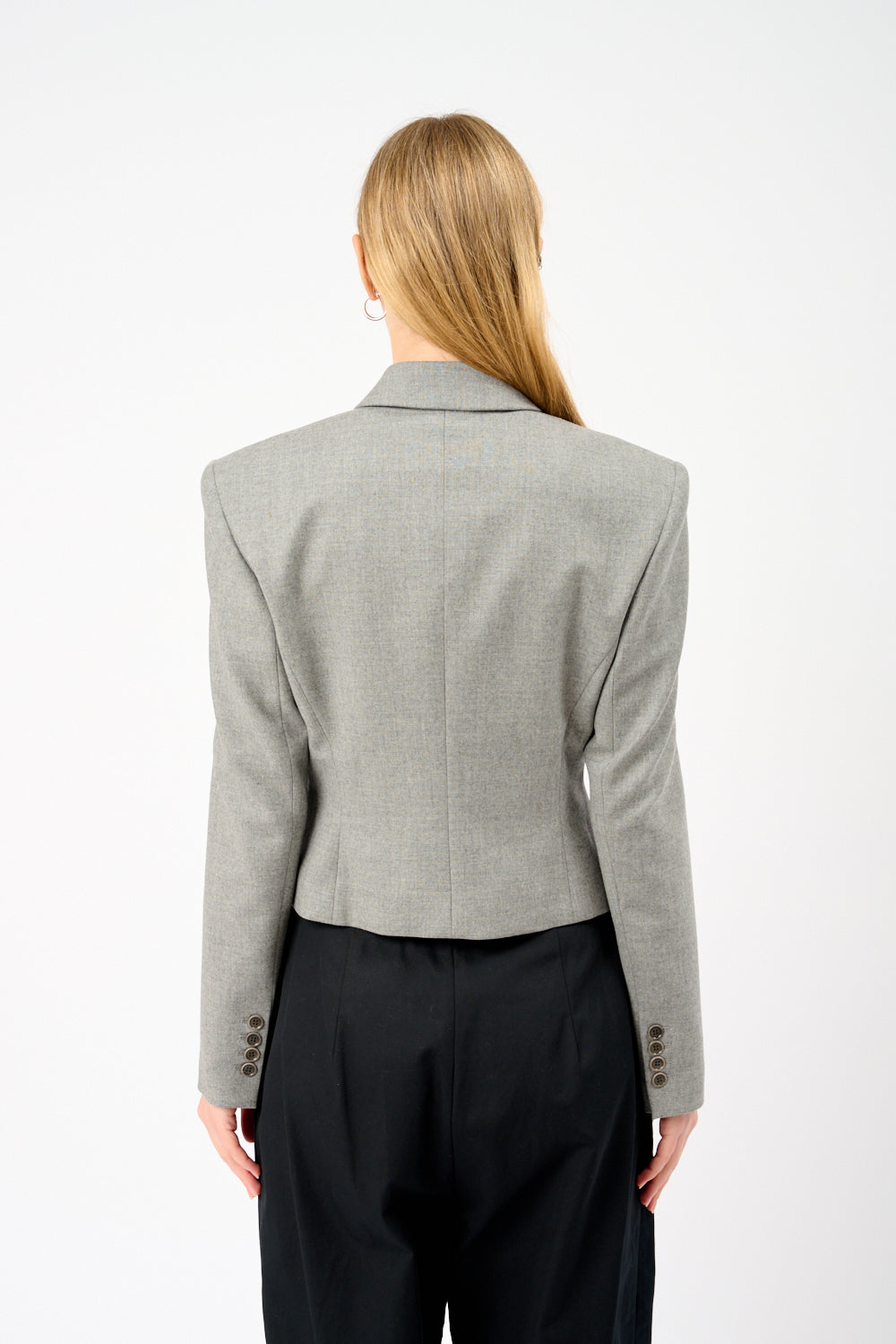 經典鈕扣西裝外套