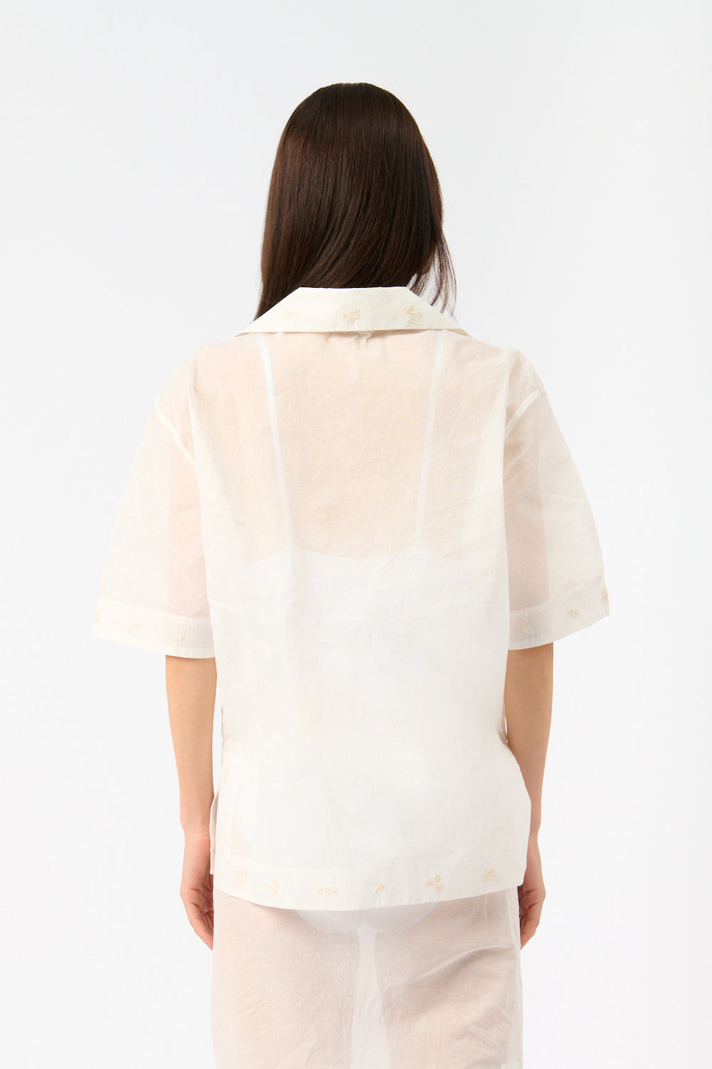 Róhe Camp Collar Organza Shirt - Bessette