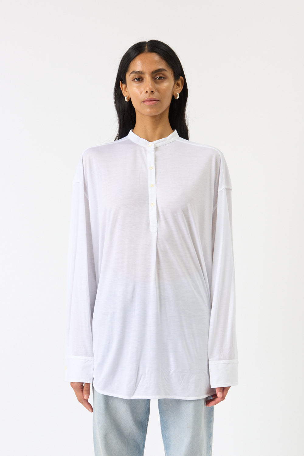 Toteme Fluid Jersey Longline Blouse