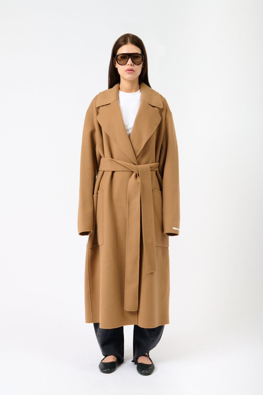 Róhe Suede Wrap Coat - Bessette