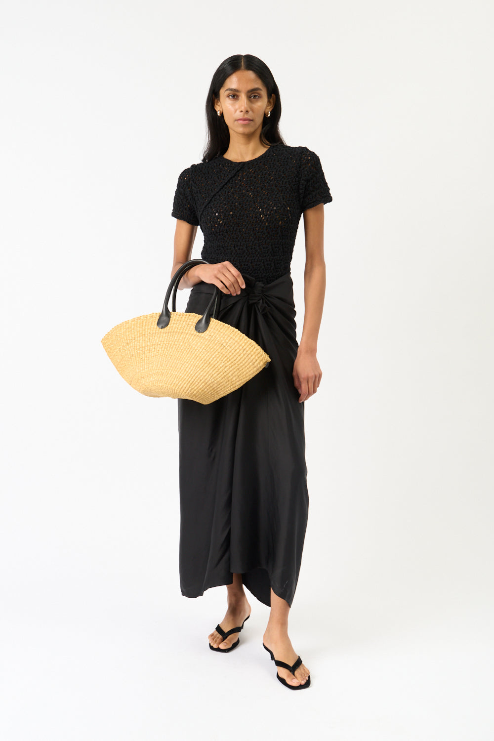Toteme Satin Knot Skirt