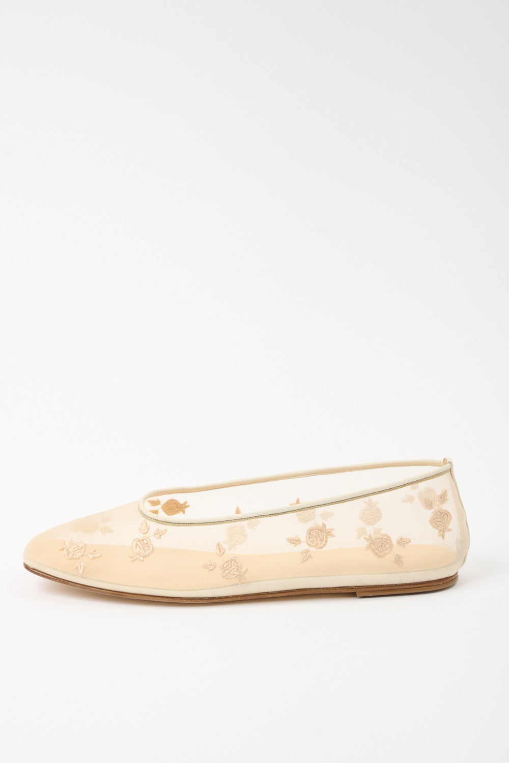 Embroidery Ballet Flats