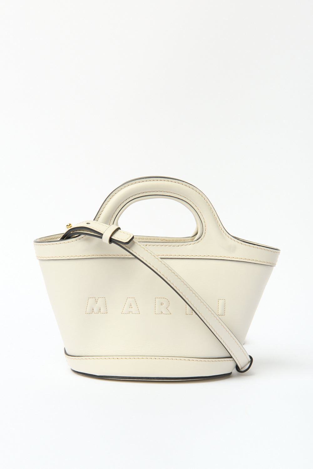 Marni White Micro Tropicalia Tote