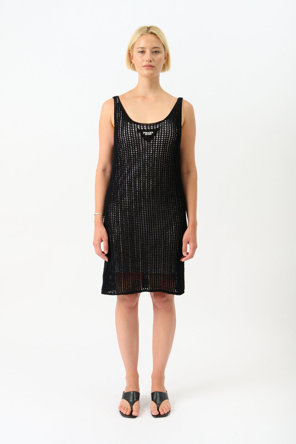 Prada Black Crochet Dress