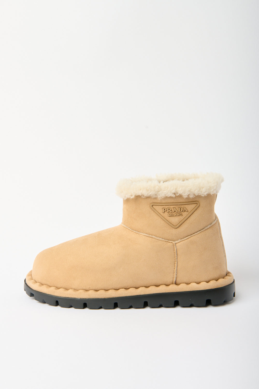 Logo Shearling-Lined Ankle Boots