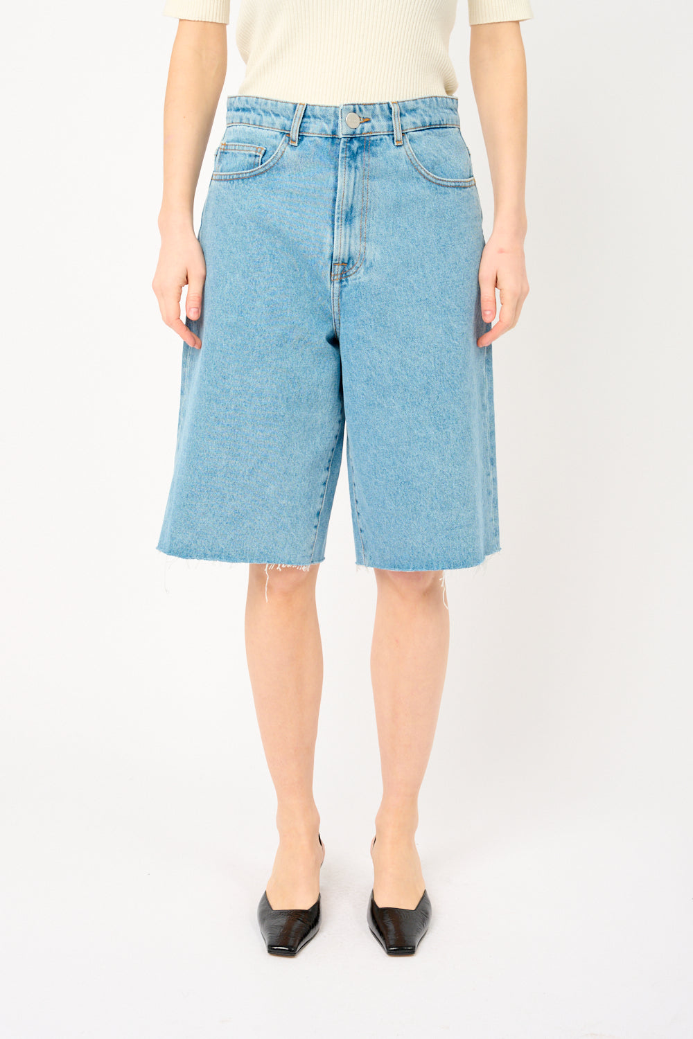 Short en denim baggy fit