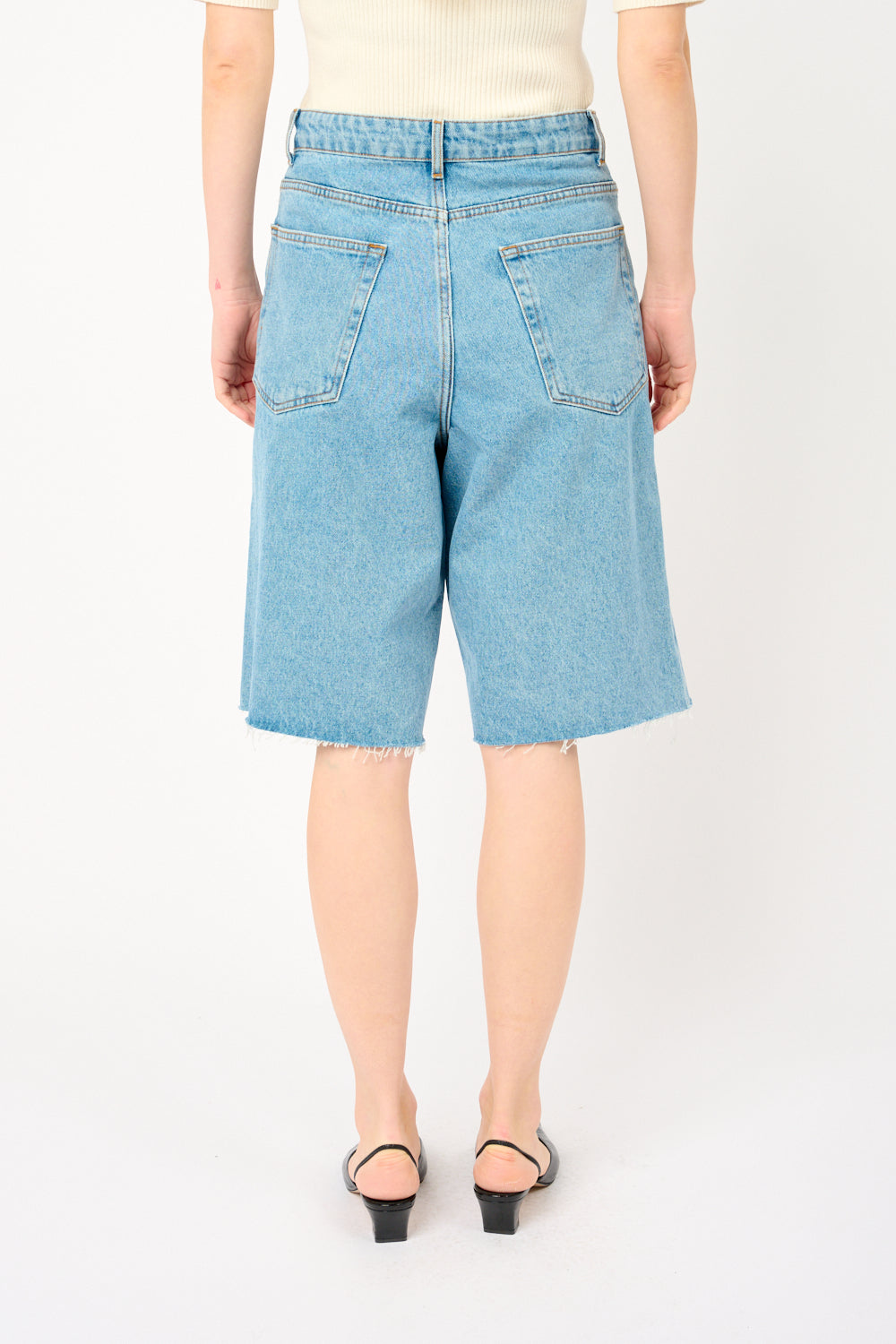 Short en denim baggy fit