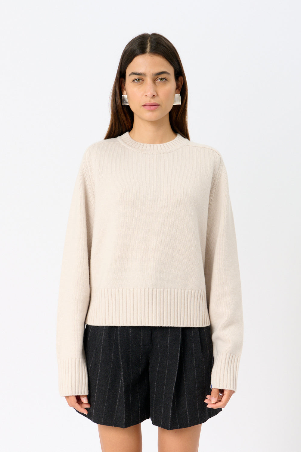 Extreme Cashmere Please Sweater Chalk - Bessette