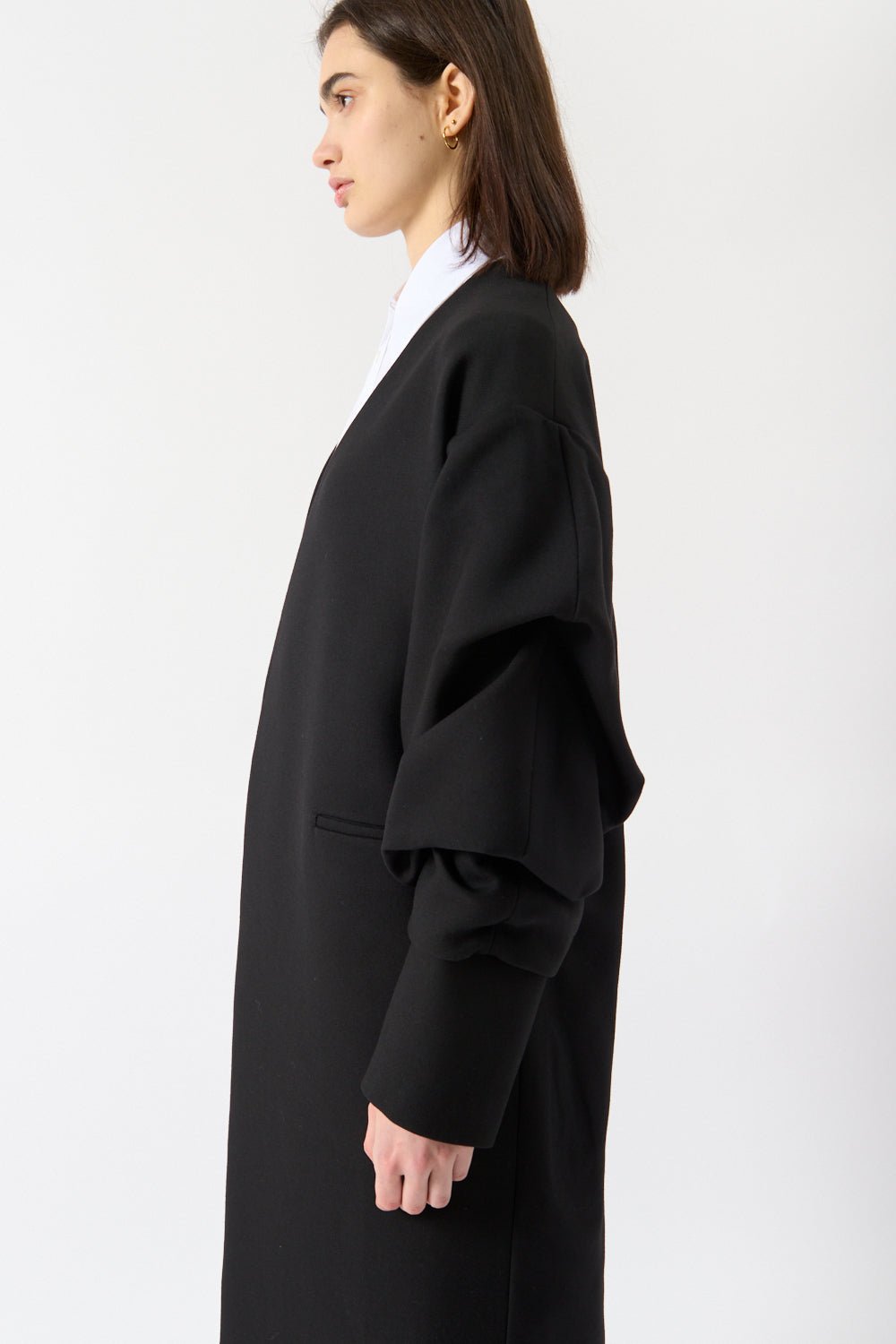 Bite Studios Crinkled Sleeve Coat - Bessette
