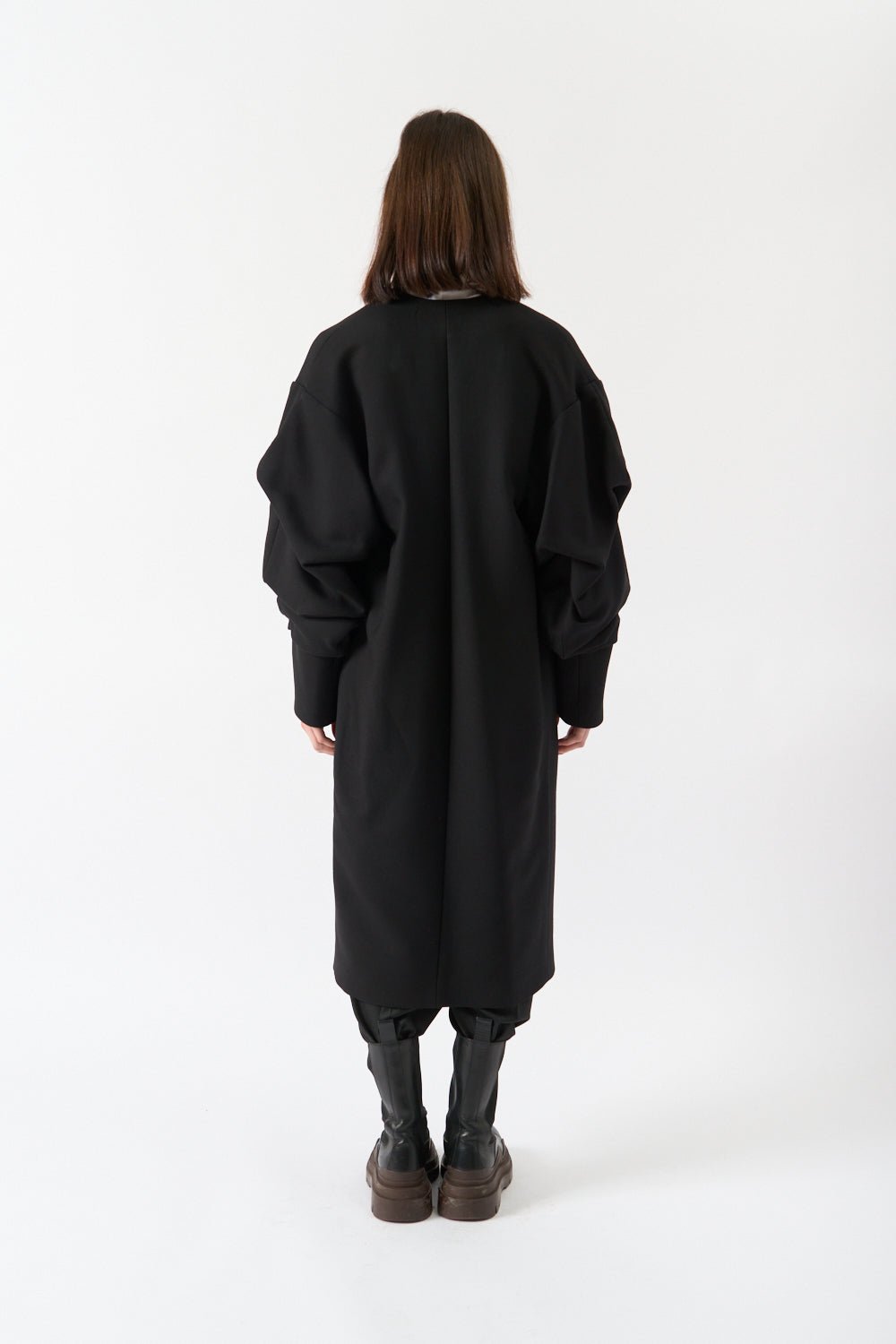 Bite Studios Crinkled Sleeve Coat - Bessette