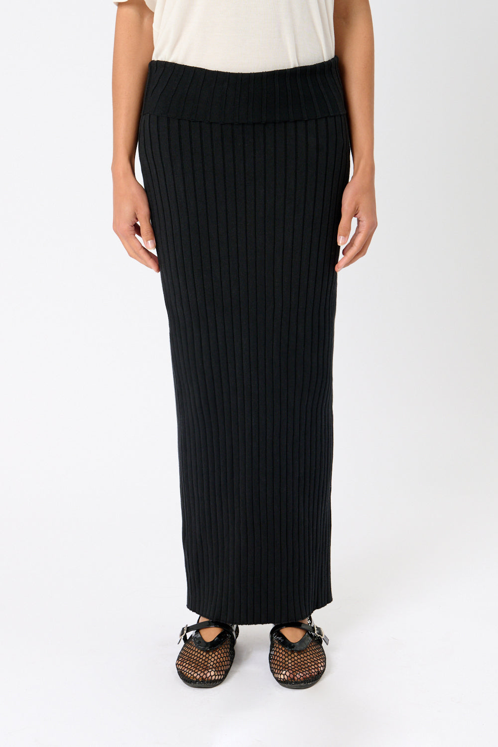 The Row Moss Ribbed Skirt - Bessette