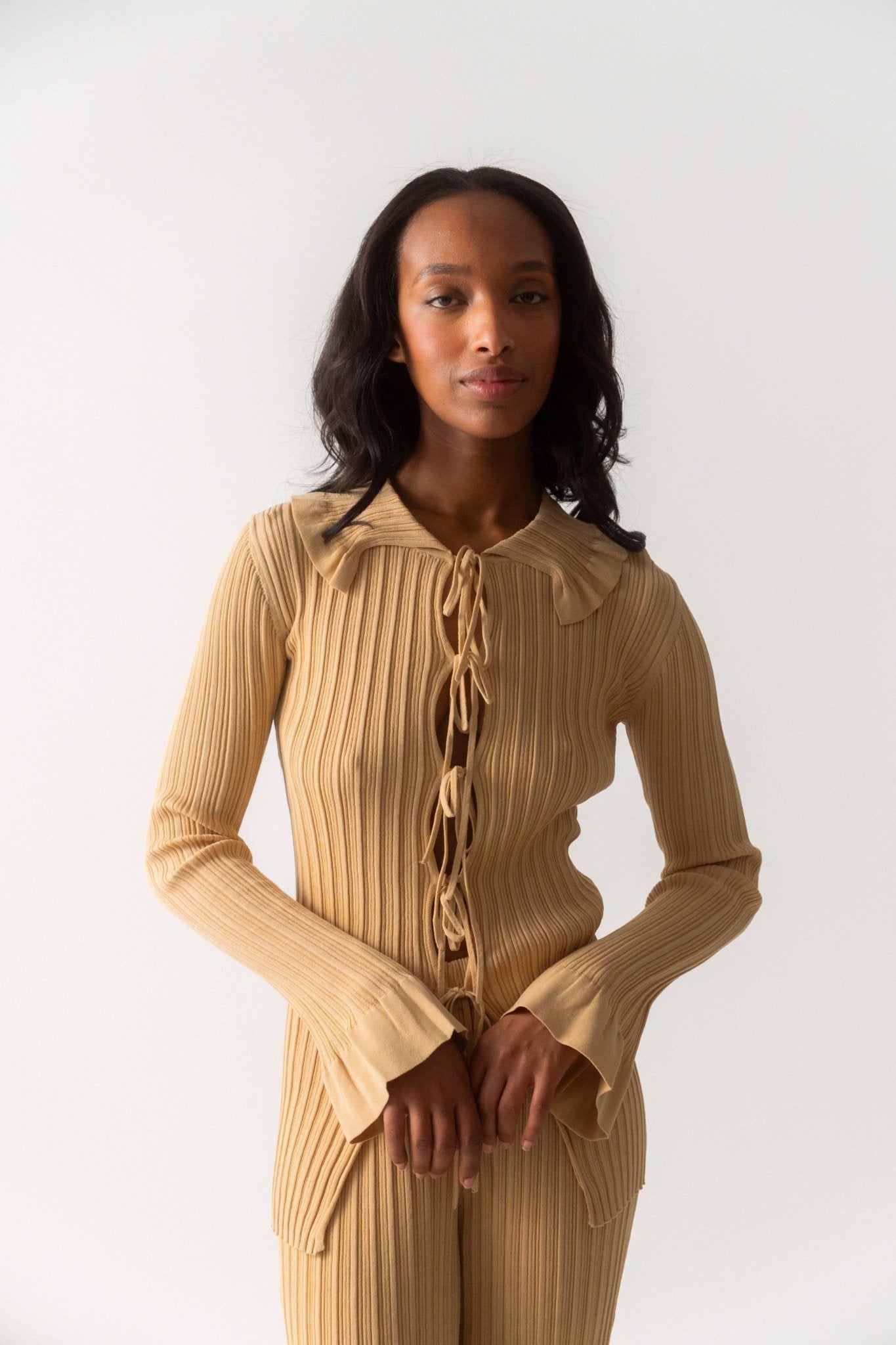 By Malene Birger Devora Rib Knit Cardigan - Bessette