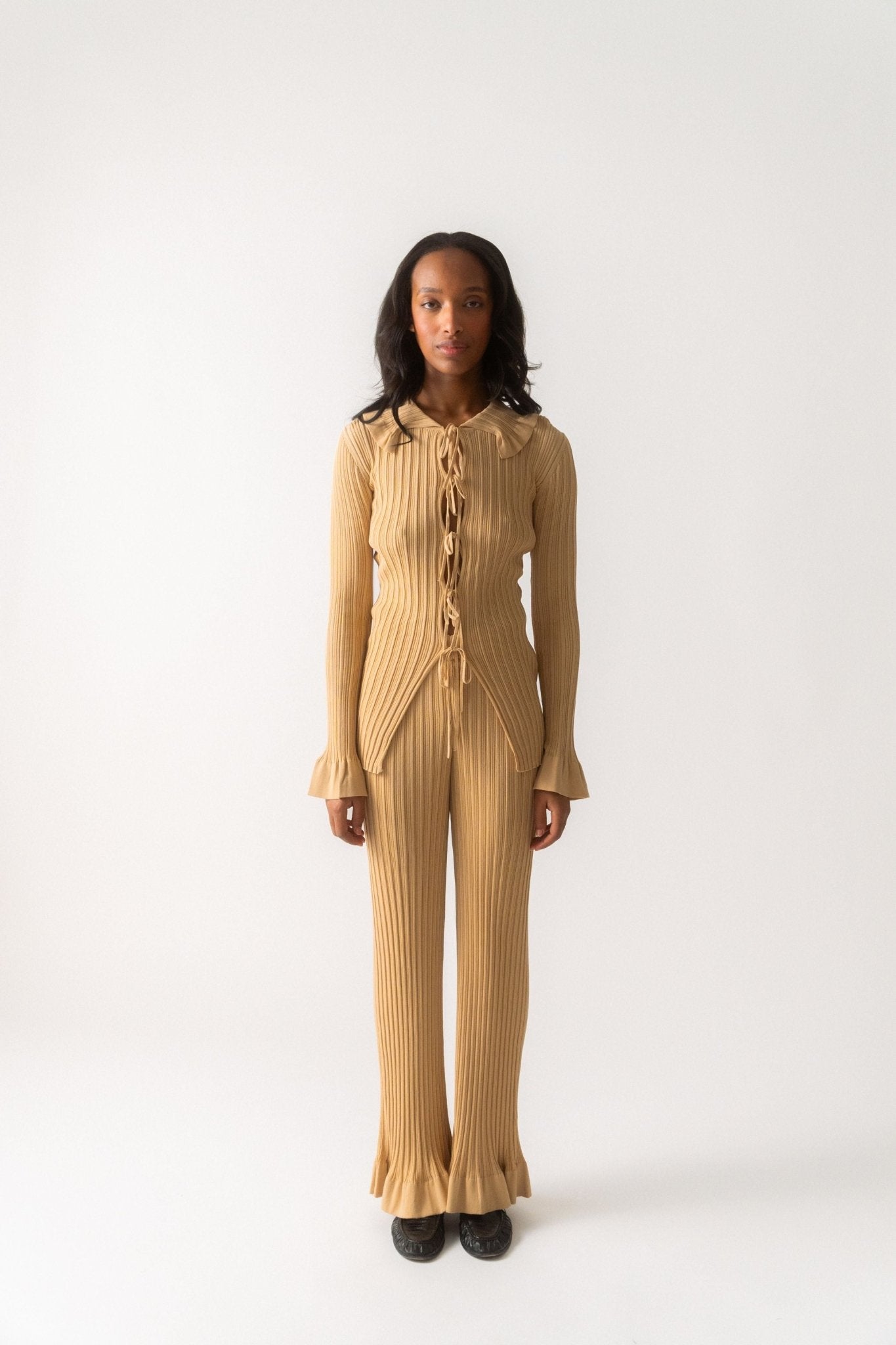 By Malene Birger Devora Rib Knit Cardigan - Bessette