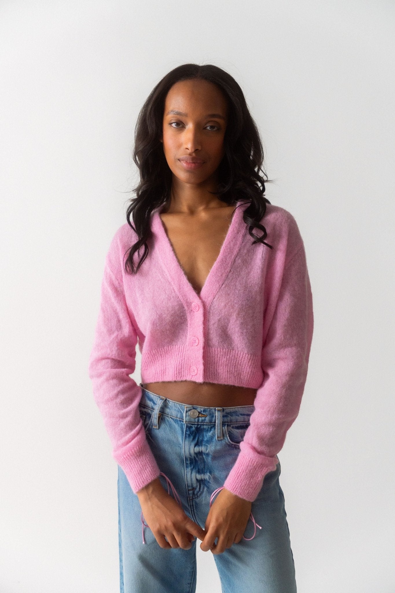 Cecilie Bahnsen Vicki Cardigan Soft Pink - Bessette