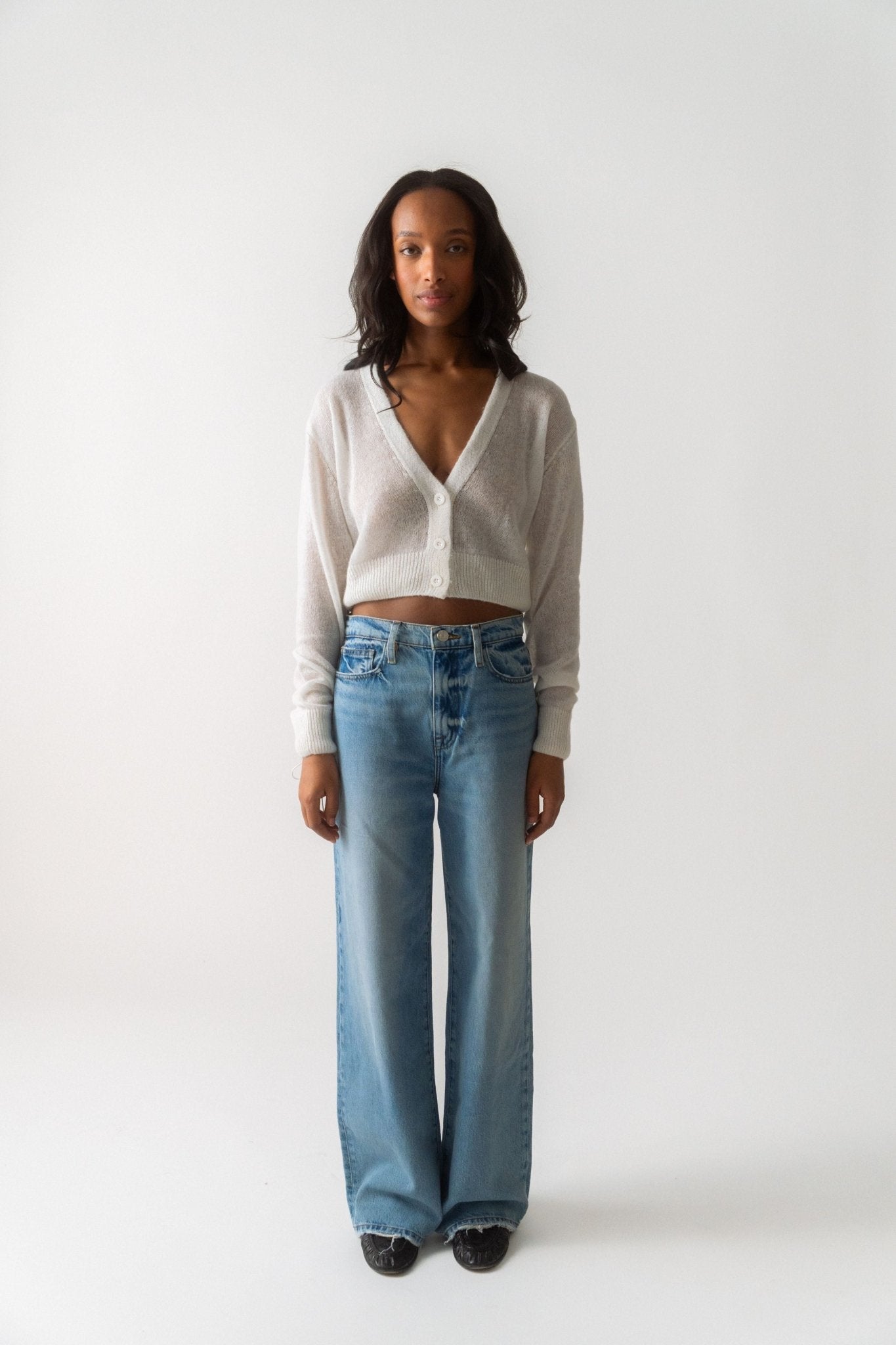 Cecile Bahnsen Vicki Cardigan White - Bessette