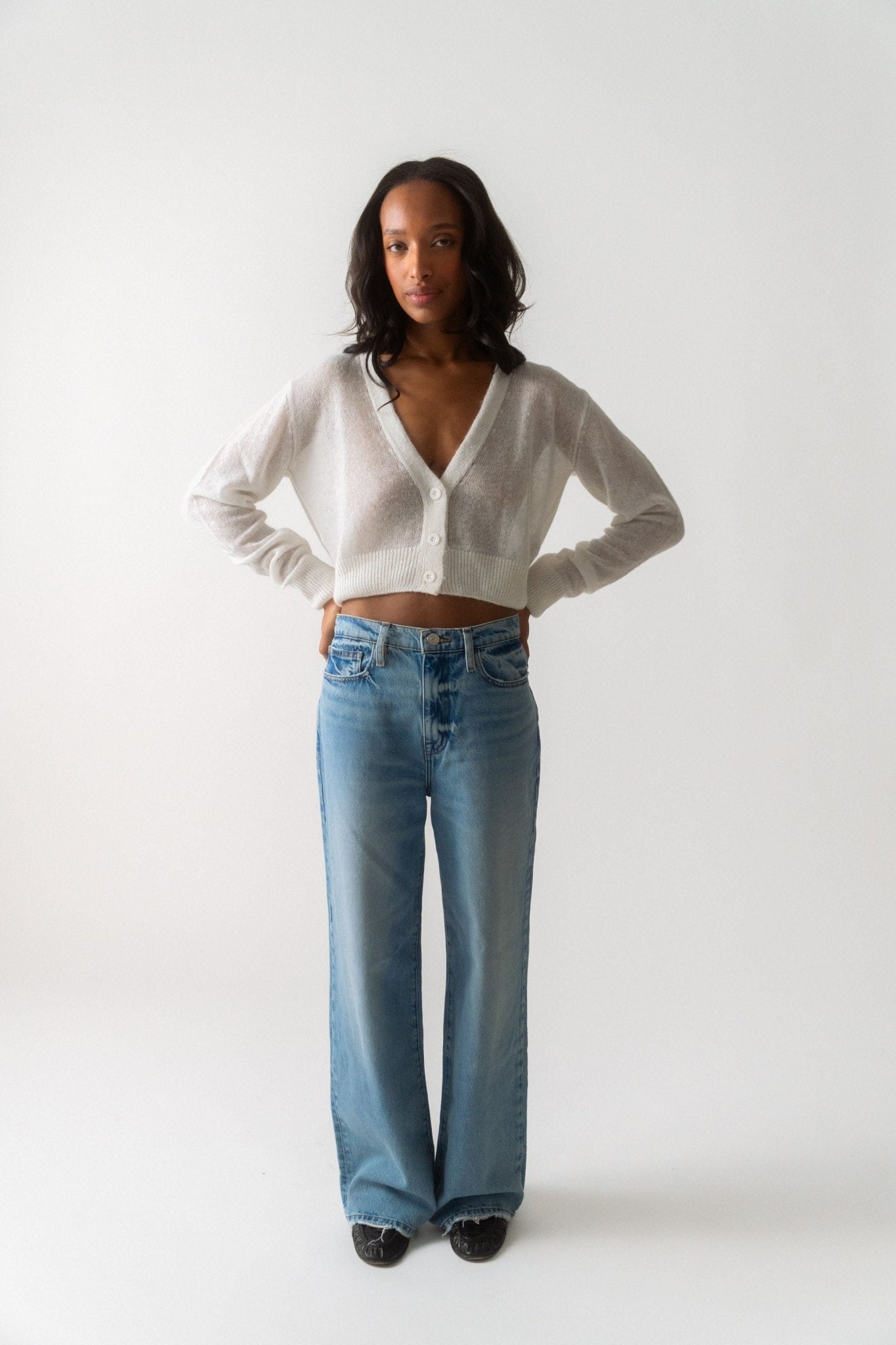 Cecile Bahnsen Vicki Cardigan White - Bessette