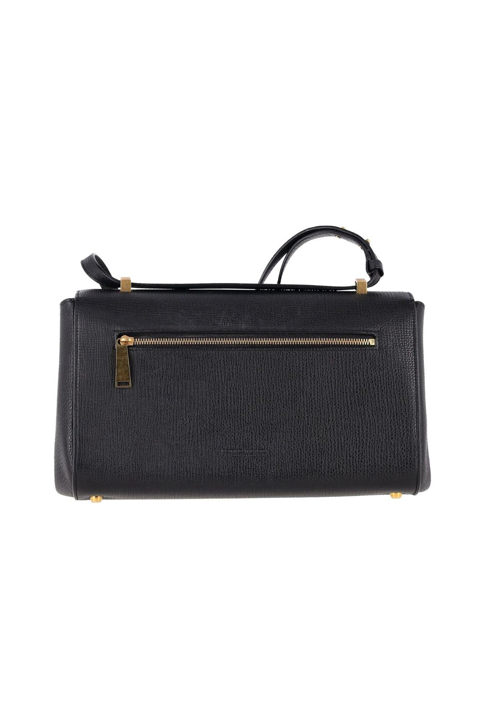 Bottega Veneta The Angle Bag in Black Calfskin Leather