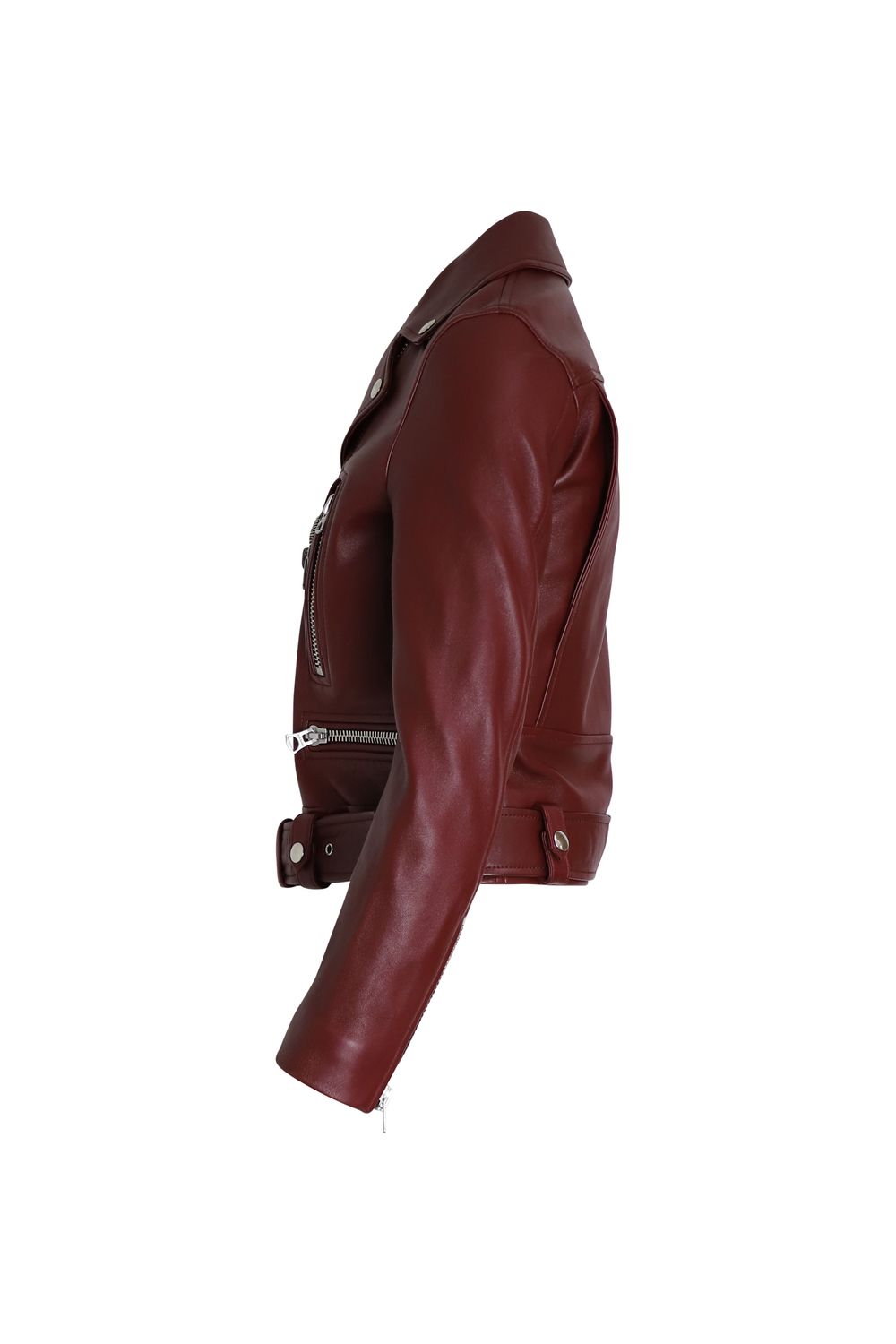 Acne Studios Biker Jacket in Red Leather