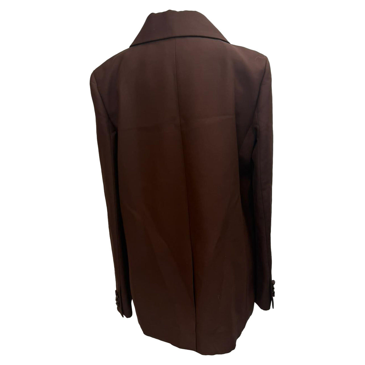 Khaite Oversized Johnson Blazer in Brown Viscose